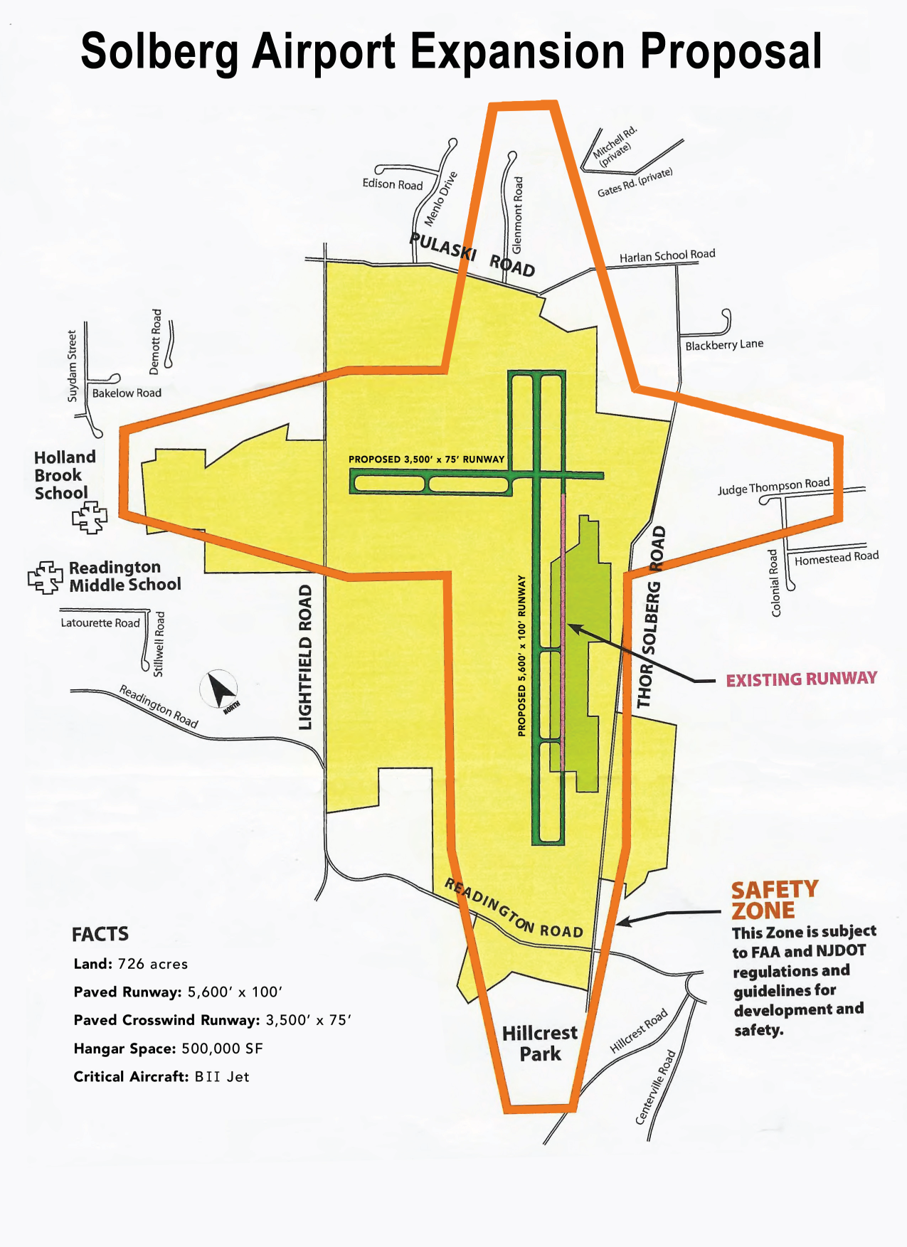 Image showing a version of the Solberg Airport Expansion Proposal with Image showing a version of the Solberg Airport Expansion Proposal with